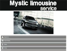 Tablet Screenshot of mysticlimousine.com
